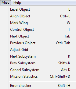Misc Menu